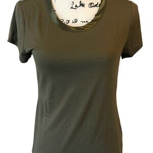 Banana Republic Luxe Touch Crew-Neck T-Shirt | Olive Green | Size M